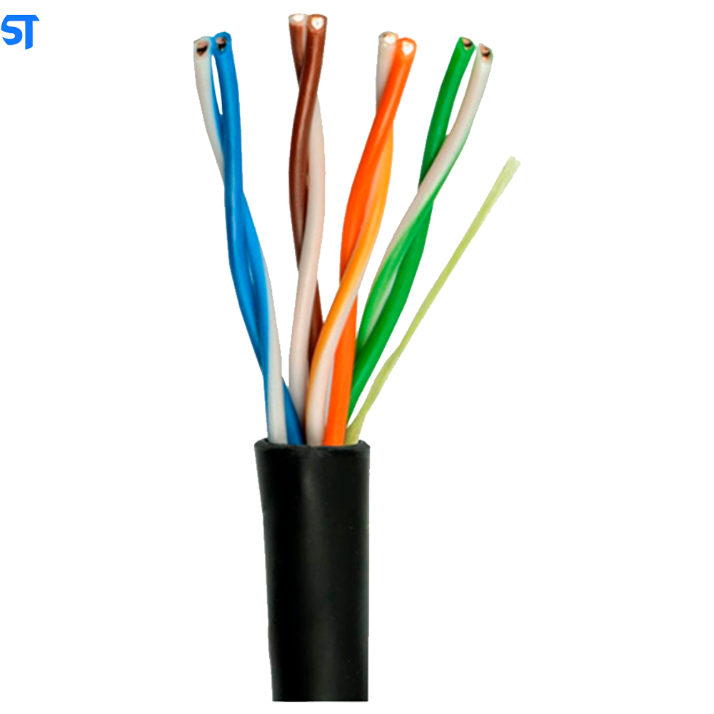 Metro de Cabo de Rede Cat 5 D Connect Preto